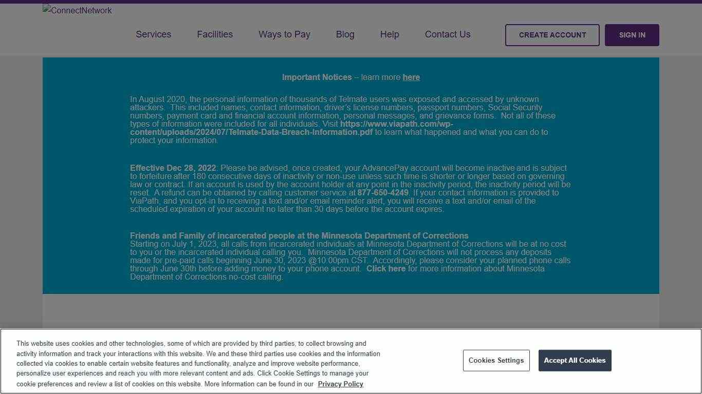 ConnectNetwork Connecting you with incarcerated loved ones ConnectNetwork