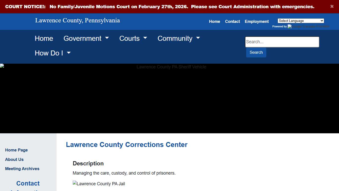 Lawrence County - Corrections